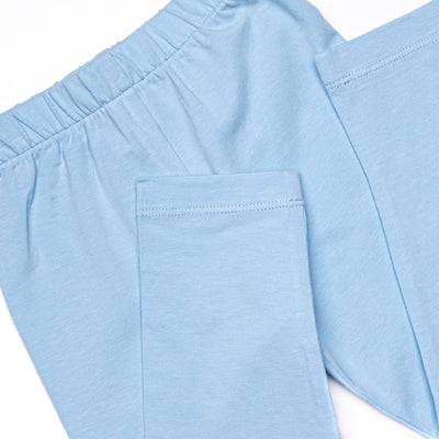 Bow Me Away Smocked Legging Set, Blue
