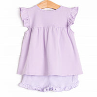 Caitlyn Pima Short Set, Purple