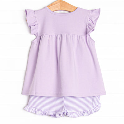 Caitlyn Pima Short Set, Purple