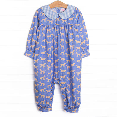 Caring Companion Romper, Blue