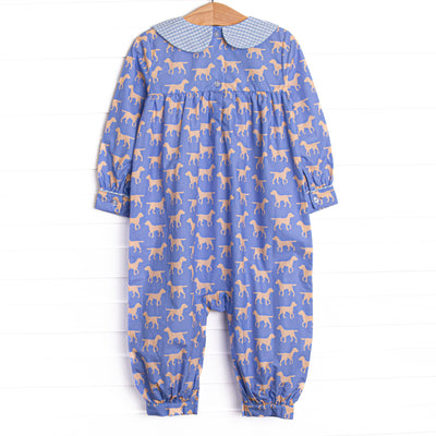 Caring Companion Romper, Blue