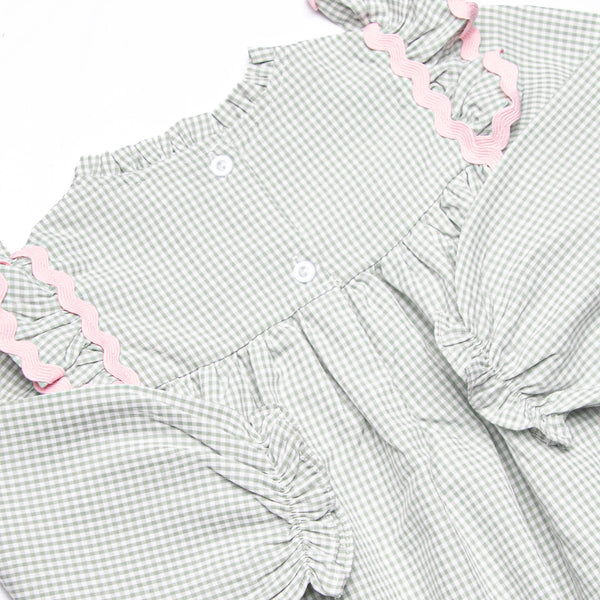 Schoolyard Sage Flutter Sleeve Bubble, Green