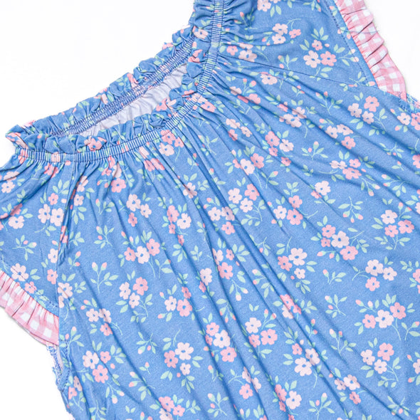 Grace Garden Bamboo Night Gown, Blue