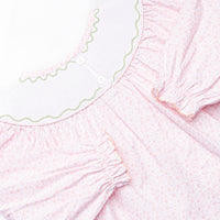 Primrose Pumpkins Smocked Diaper Set, Pink