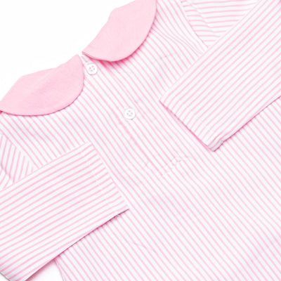 Gingham on the Green Applique Legging Set, Pink