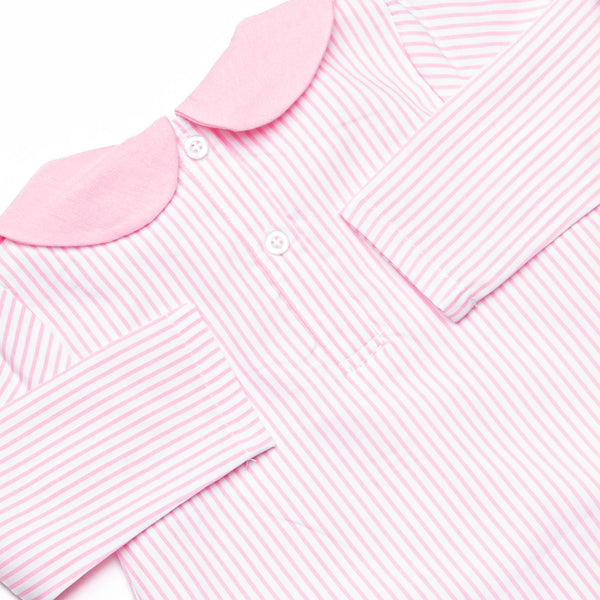 Gingham on the Green Applique Legging Set, Pink