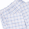 Poised Plaid Pup Embroidered Pant Set, Blue