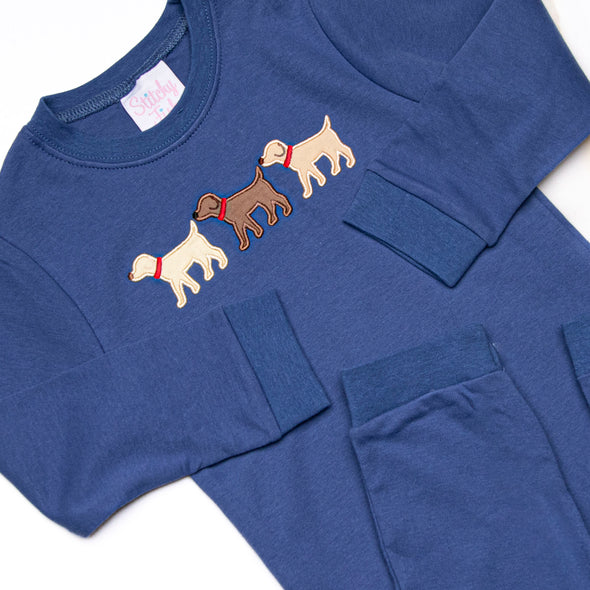Best in Show Applique Romper, Blue