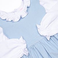 Eloise Dress Set, Blue Corduroy