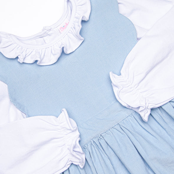 Eloise Dress Set, Blue Corduroy