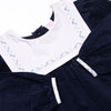 Poised Plaid Bows Applique Diaper Set, Blue