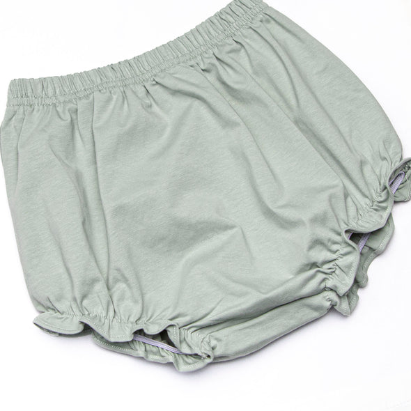 Emily Diaper Set, Green Floral