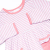Lexie Legging Set, Pink and Light Purple Stripe