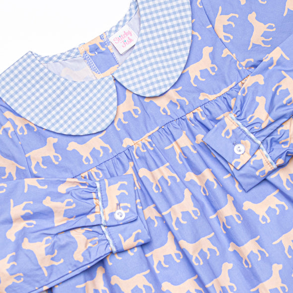 Caring Companion Romper, Blue
