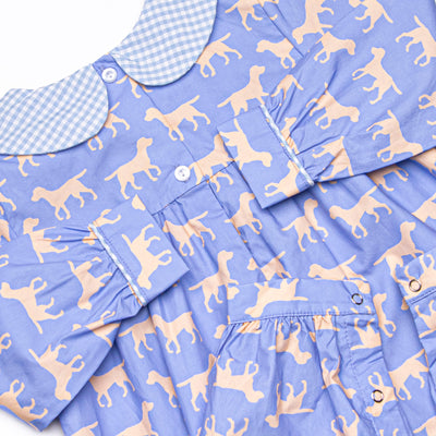 Caring Companion Romper, Blue