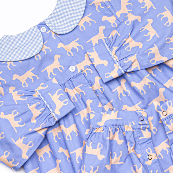 Caring Companion Romper, Blue