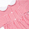 Train Time Smocked Romper, Red