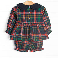 Timeless Teddy Applique Bloomer Set, Blue