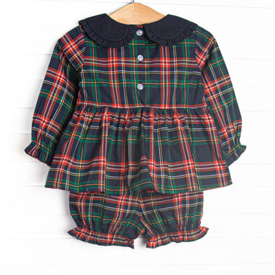 Timeless Teddy Applique Bloomer Set, Blue