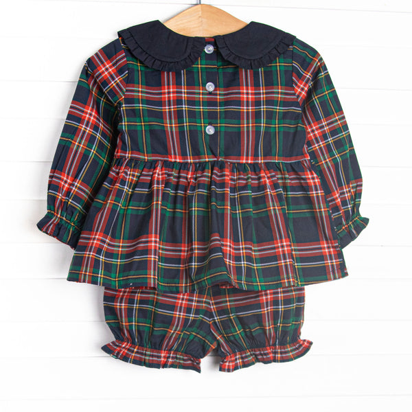 Timeless Teddy Applique Bloomer Set, Blue