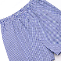 Jack O'Lantern Trio Smocked Short Set, Blue