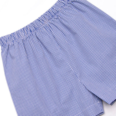 Jack O'Lantern Trio Smocked Short Set, Blue