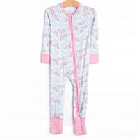 Restful Rays Bamboo Zippy Pajama, Blue
