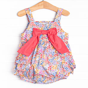 Sporadic Sprouts Ruffle Bubble, Red