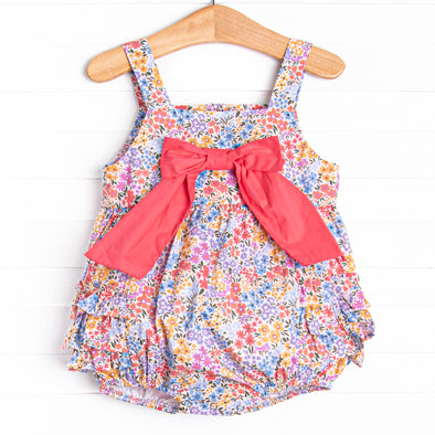 Sporadic Sprouts Ruffle Bubble, Red