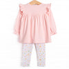 Pinwheel Pumpkin Patch Legging Set, Pink