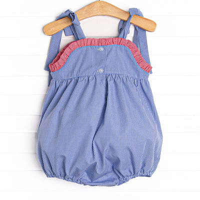 Freedom Flags Smocked Bubble, Blue