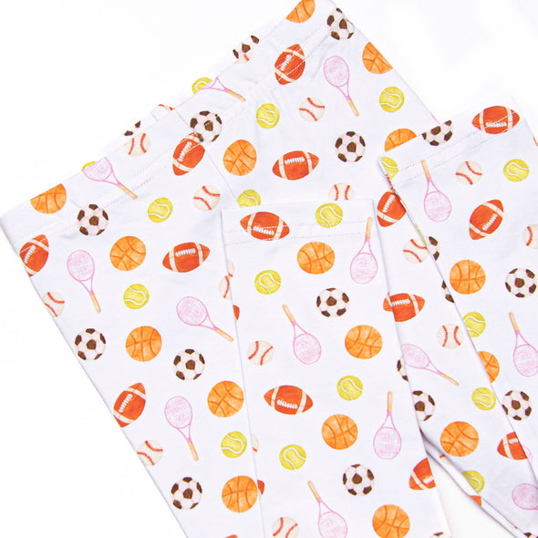 Game Time Flutter Sleeve Legging Set, Pink