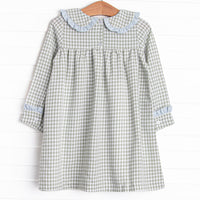 Reed Dress, Blue and Green Gingham
