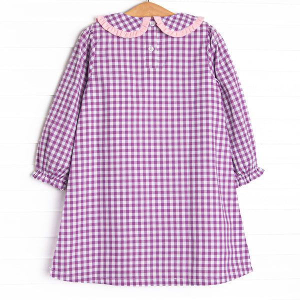 Spell Season Applique Dress, Purple