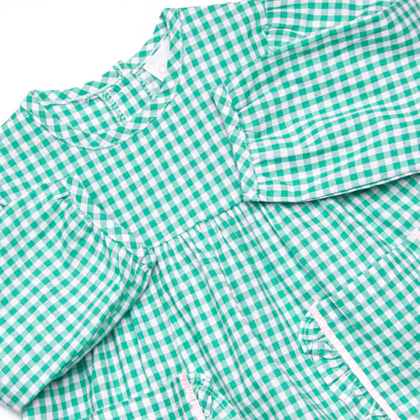 Sage and Satin Diaper Set, Green