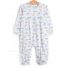Zoo Park Pals Romper, Blue