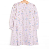 Classic Carousel Long Sleeve Dress, Pink