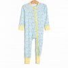 Submarine Sailor Bamboo Zippy Pajama, Blue