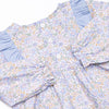 Poppy Fields Bow Diaper Set, Blue