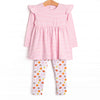 Game Time Flutter Sleeve Legging Set, Pink