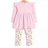 Game Time Flutter Sleeve Legging Set, Pink