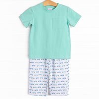 Truck Stop Pant Set, Green