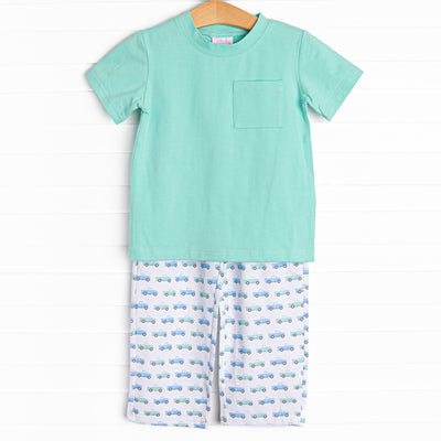 Truck Stop Pant Set, Green