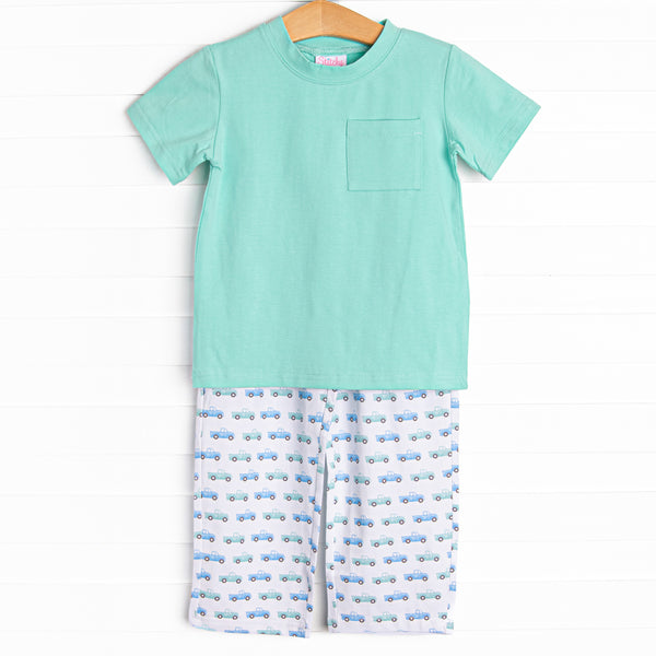 Truck Stop Pant Set, Green