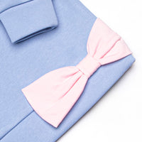 Classic Carousel Bow Sweatshirt Legging Set, Pink