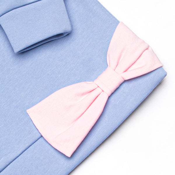 Classic Carousel Bow Sweatshirt Legging Set, Pink