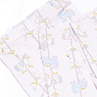 Classic Carousel Bow Sweatshirt Legging Set, Pink