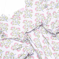 Pick Me Petals Ruffle Bib Diaper Set, Pink