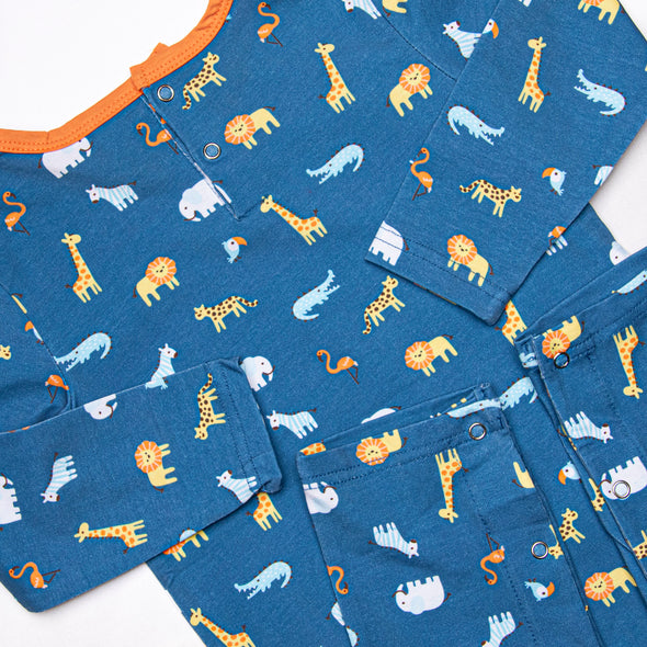 Wild Child Romper, Blue