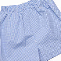 Salute The Flag Smocked Short Set, Blue